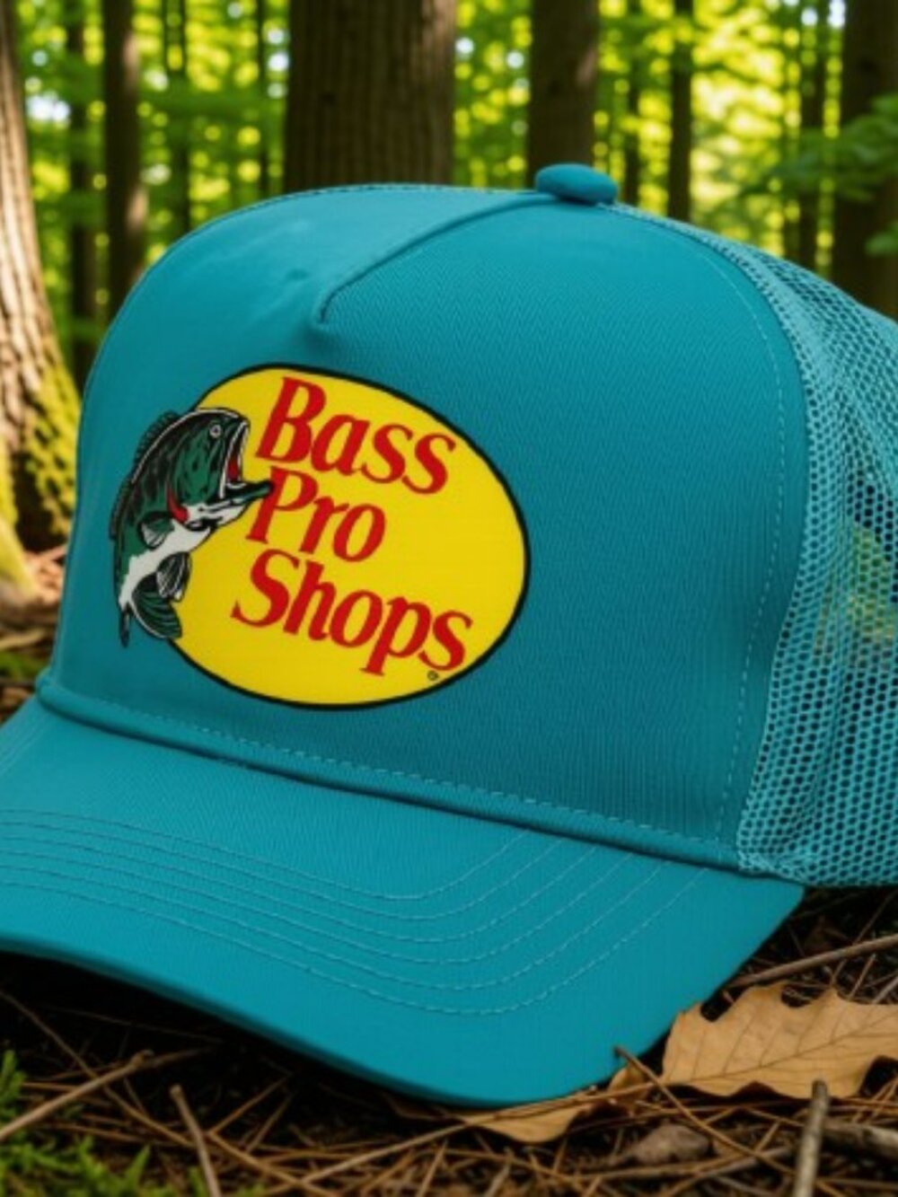 Brand New Bass Pro Shops Hats Aqua Adult size Adjustable